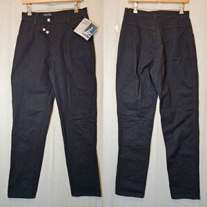 Sierra West Black Jeans Crossover Button Placket NWT Dead Stock Vintage Size 13